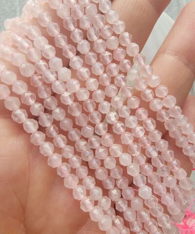 Piramit Pembe Kuvars Dogal Tas Dizi 3