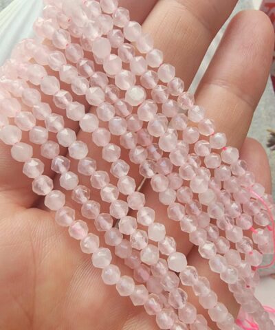 Piramit Pembe Kuvars Dogal Tas Dizi 4