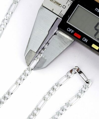 Rodyum Kaplama 45 Mm İtalyan Desenli Taki Zinciri 3