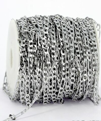 Rodyum Kaplama 45 Mm İtalyan Desenli Taki Zinciri