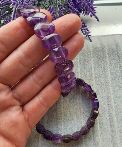 Roleks Kesim Ametist Dogal Tas Bileklik 2