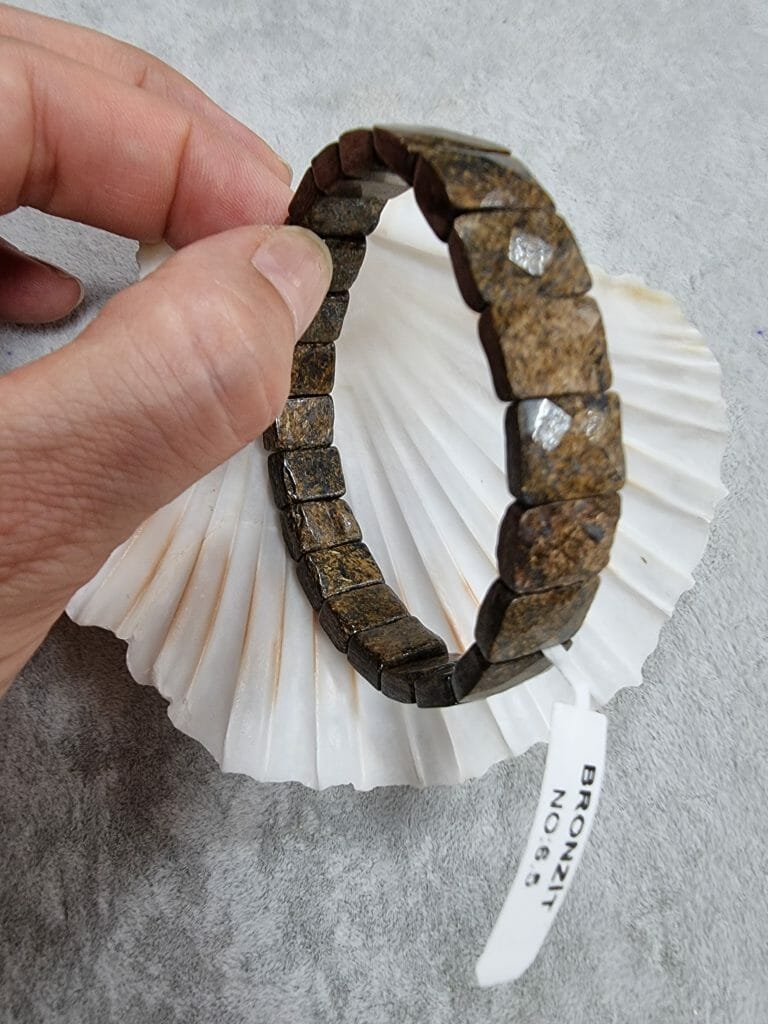 Rolex Kesim Bronzit Dogal Tas Bileklik 3