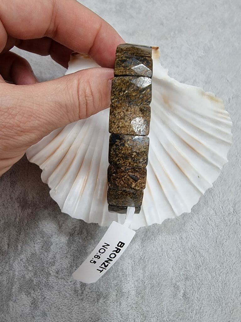 Rolex Kesim Bronzit Dogal Tas Bileklik 4