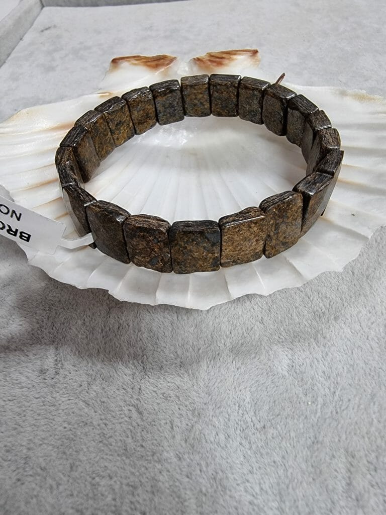 Rolex Kesim Bronzit Dogal Tas Bileklik