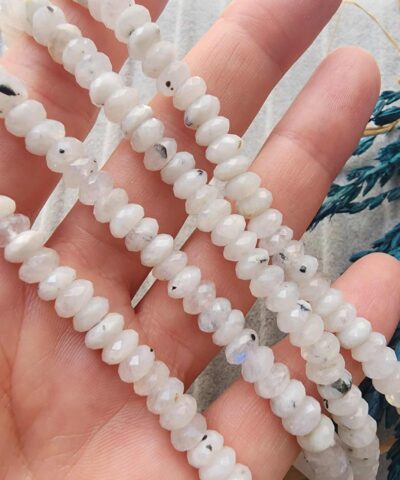 Rondela Kesim Ay Tasi Dogal Tas 7 Mm