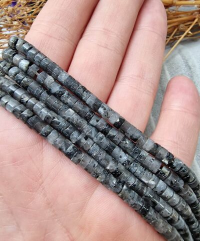 Rondela Siyah Labradorit Dogal Tas 2