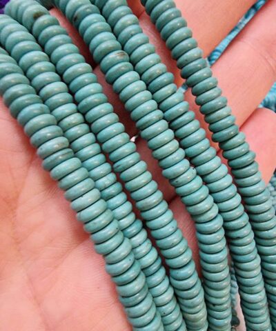 Rondela Turkuaz Dogal Tas 8 Mm