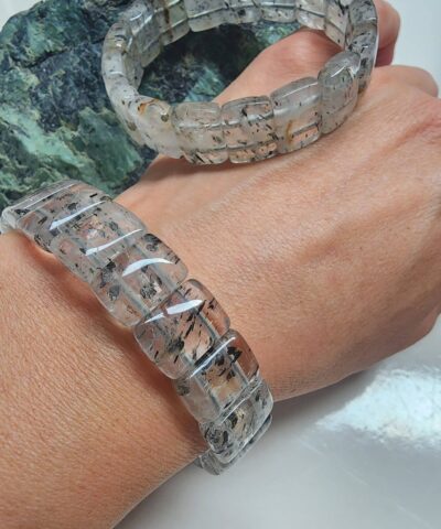 Rutil Kuvars Doğal Taş Bileklik