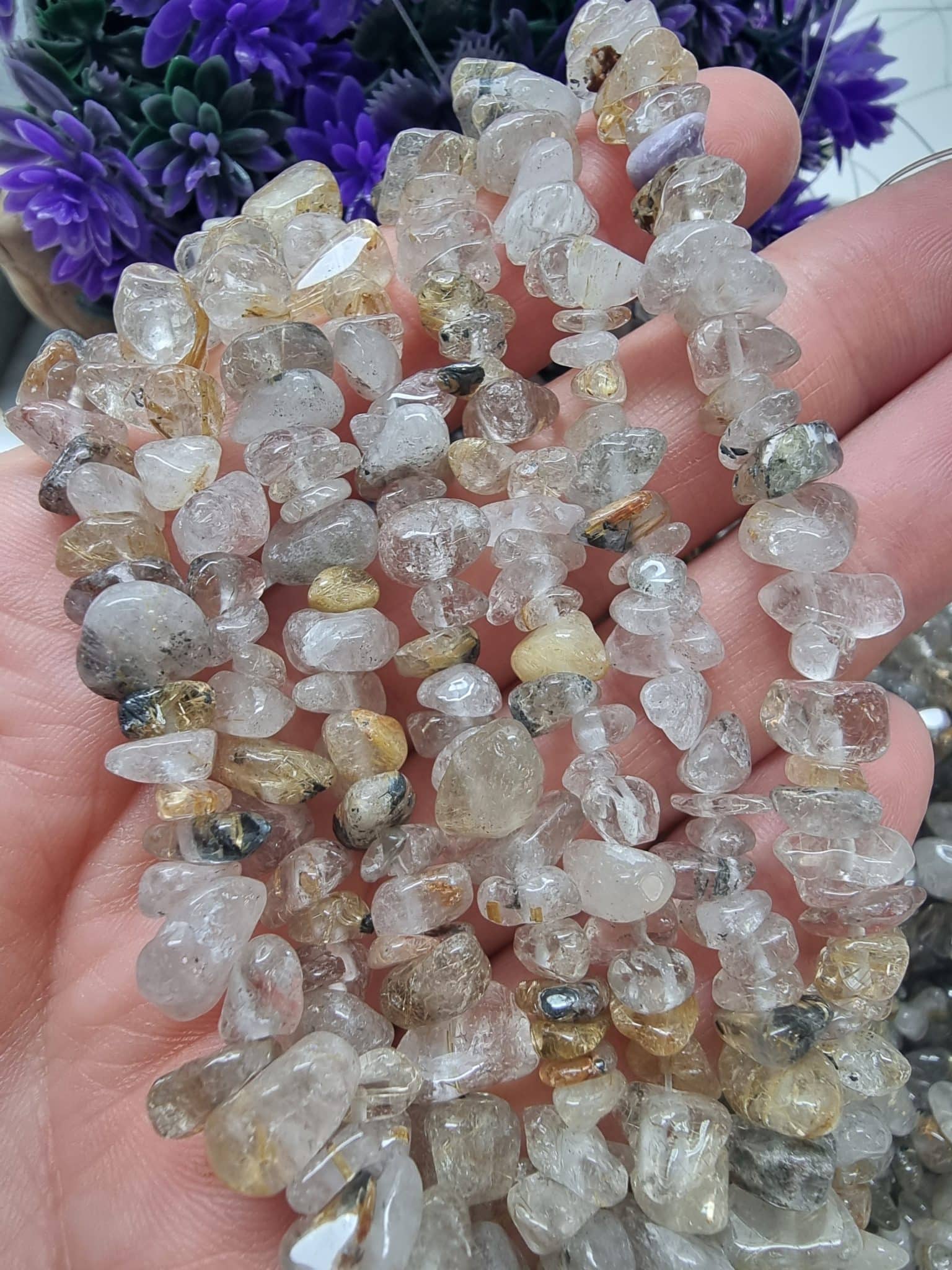 Rutil Kuvars Kirik Dogal Tas