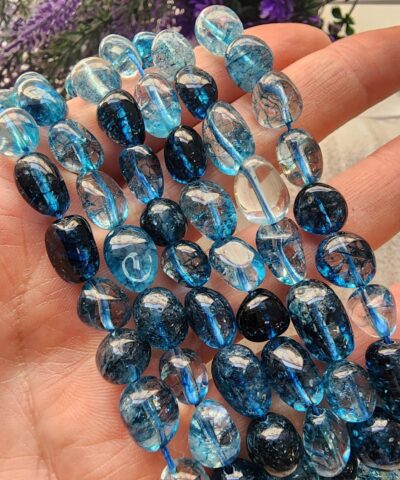 Safir Mavisi Kuvars İri Amorf Sekilli Dogal Tas 2