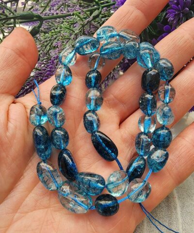 Safir Mavisi Kuvars İri Amorf Sekilli Dogal Tas