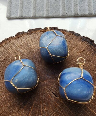 Sargili Angelit Tamburlanmis Dogal Tas