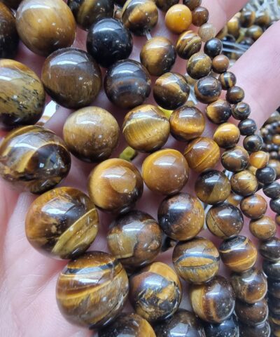 Sari Kahve Kaplan Gozu Aa Dogal Tas Dizi 3