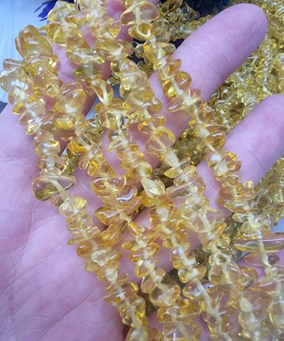 Sari Kehribar Kuvars Kirik Dogal Tas 2