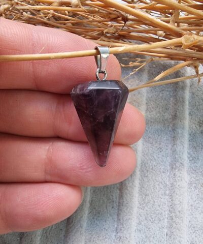 Sarkac Dogal Tas Kolye Ucu Ametist