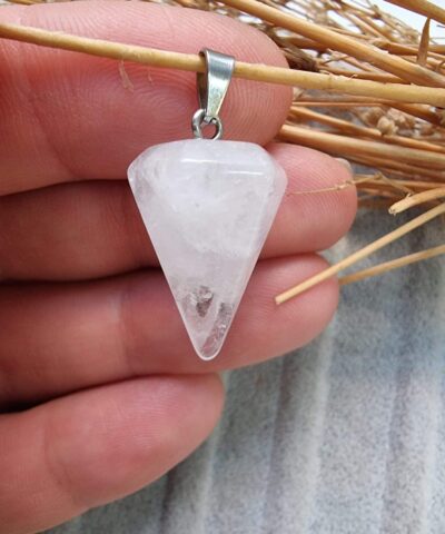 Sarkac Dogal Tas Kolye Ucu Kristal Kuvars