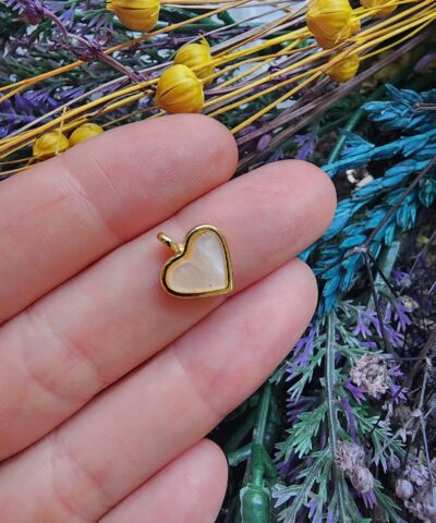 Sedef Çarm Kalp Kolye Ucu - 504