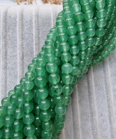 Seffaf Yesil Ceyt Dogal Tas Boncuk 8 Mm Scaled