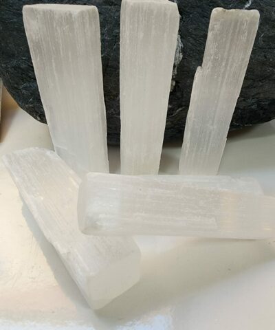 Selenit Kristal Cubuk Dogal Tasi 2