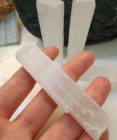 Selenit Kristal Cubuk Dogal Tasi 3