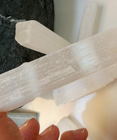 Selenit Kristal Cubuk Dogal Tasi 6
