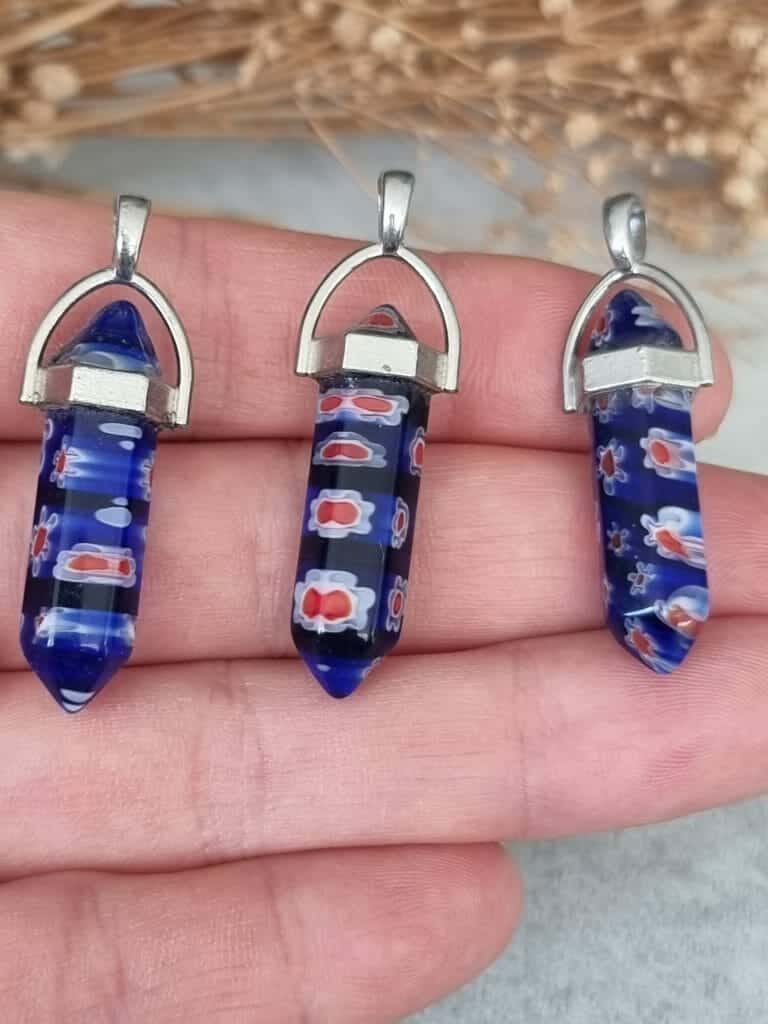 Seramik Pandul Dogal Tas Kolye Ucu 2