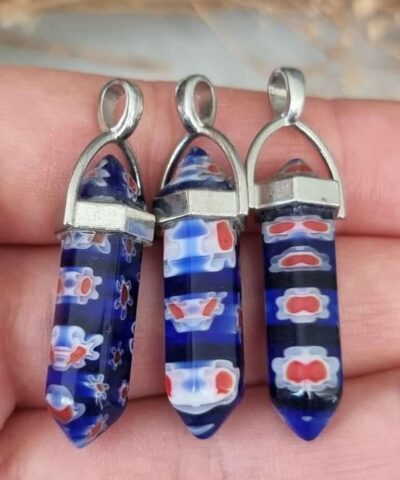 Seramik Pandul Dogal Tas Kolye Ucu