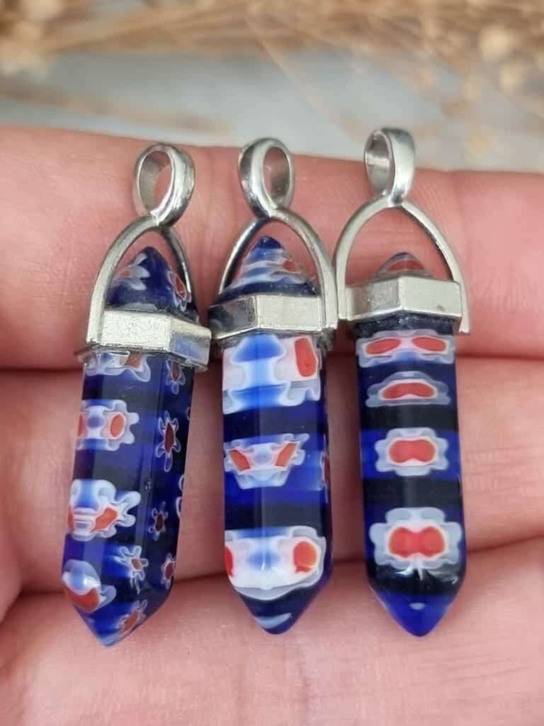 Seramik Pandul Dogal Tas Kolye Ucu