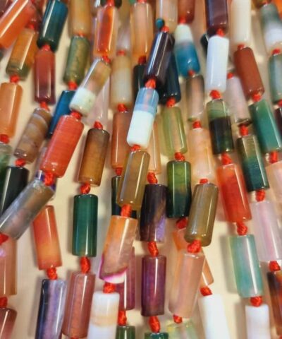 Silindir Akik Dogal Tas Dizi 3