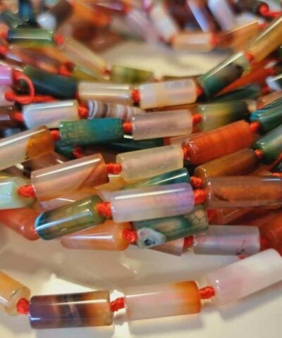 Silindir Akik Dogal Tas Dizi