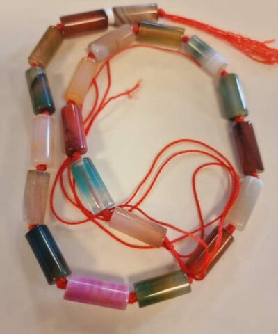 Silindir Akik Dogal Tas Dizi 6