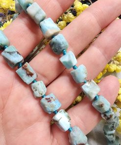 Silindir Larimar Doğal Taş