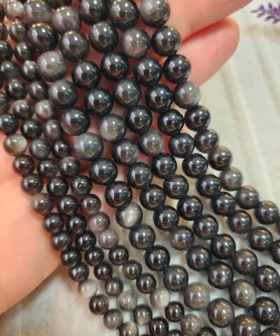 Silver Obsidyen Dogal Tas Dizi 2