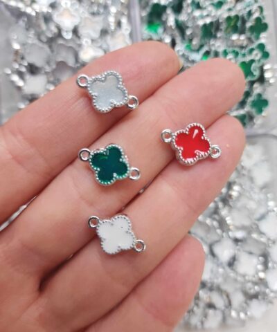 Silver Sans Yoncasi Cift Kulplu Bileklik Malzemesi Copy