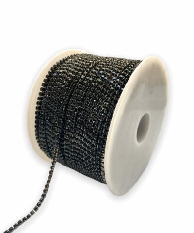 Sira Tasli Siyah Serit Kristal 2