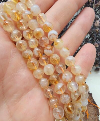 Sitrin Dogal Tas Buzlu Dizi Cesitleri Aa 6 Mm