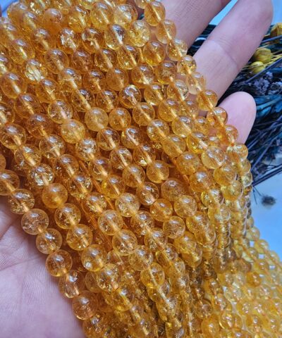 Sitrin Dogal Tas Dizi Seffaf Aaaa 6 Mm