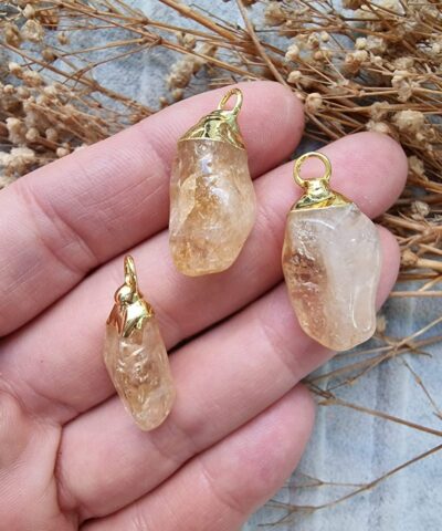 Sitrin Dogal Tas Kolye Ucu 2