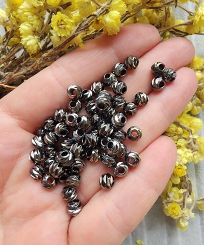 Siyah Çelik Dorika Top Takı Malzemeleri - 6 MM