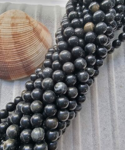Siyah Damarli Ceyt Dogal Tas 8 Mm 4