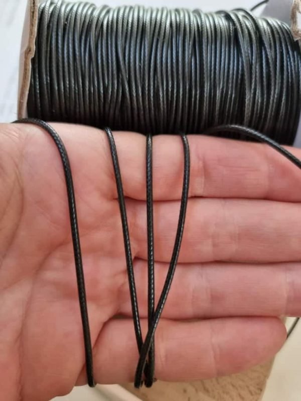 Siyah Kore İpi 1.5 mm Kalın (Sıçan Kuyruğu İp) 1 Metre