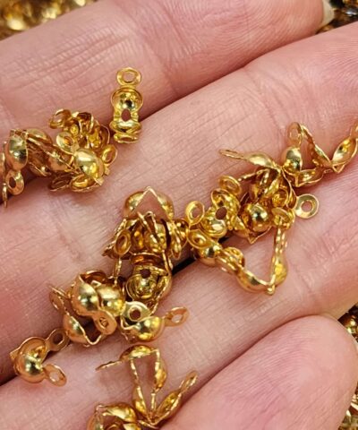 Stainless Steel 4 Mm Midye Kapama Gold