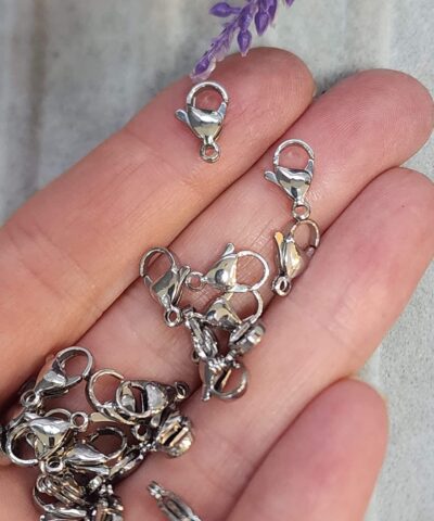 Stainless Steel 502 Celik Papagan Klips Gumus