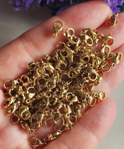 Stainless Steel Celik Papagan Klips Gold