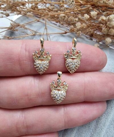 Tac Kalp Minimal Kolye Ucu Scaled