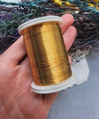 Tac Teli Bakir Lak Kaplama Gold 2