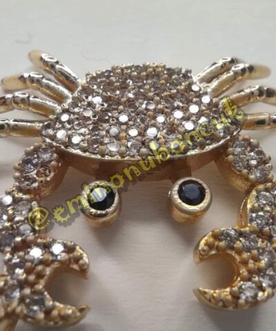 Tasli Istakoz Gold Beyaz Kri̇stal 2