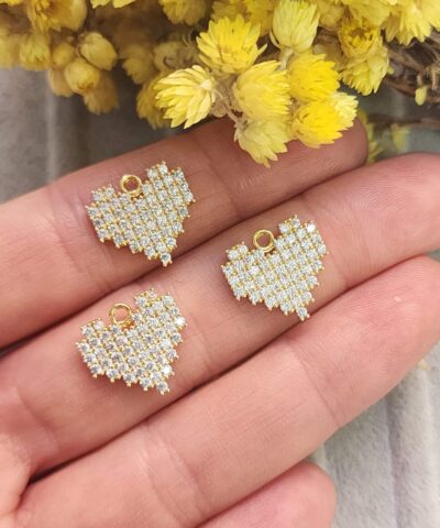 Tasli Kalp Kolye Ucu