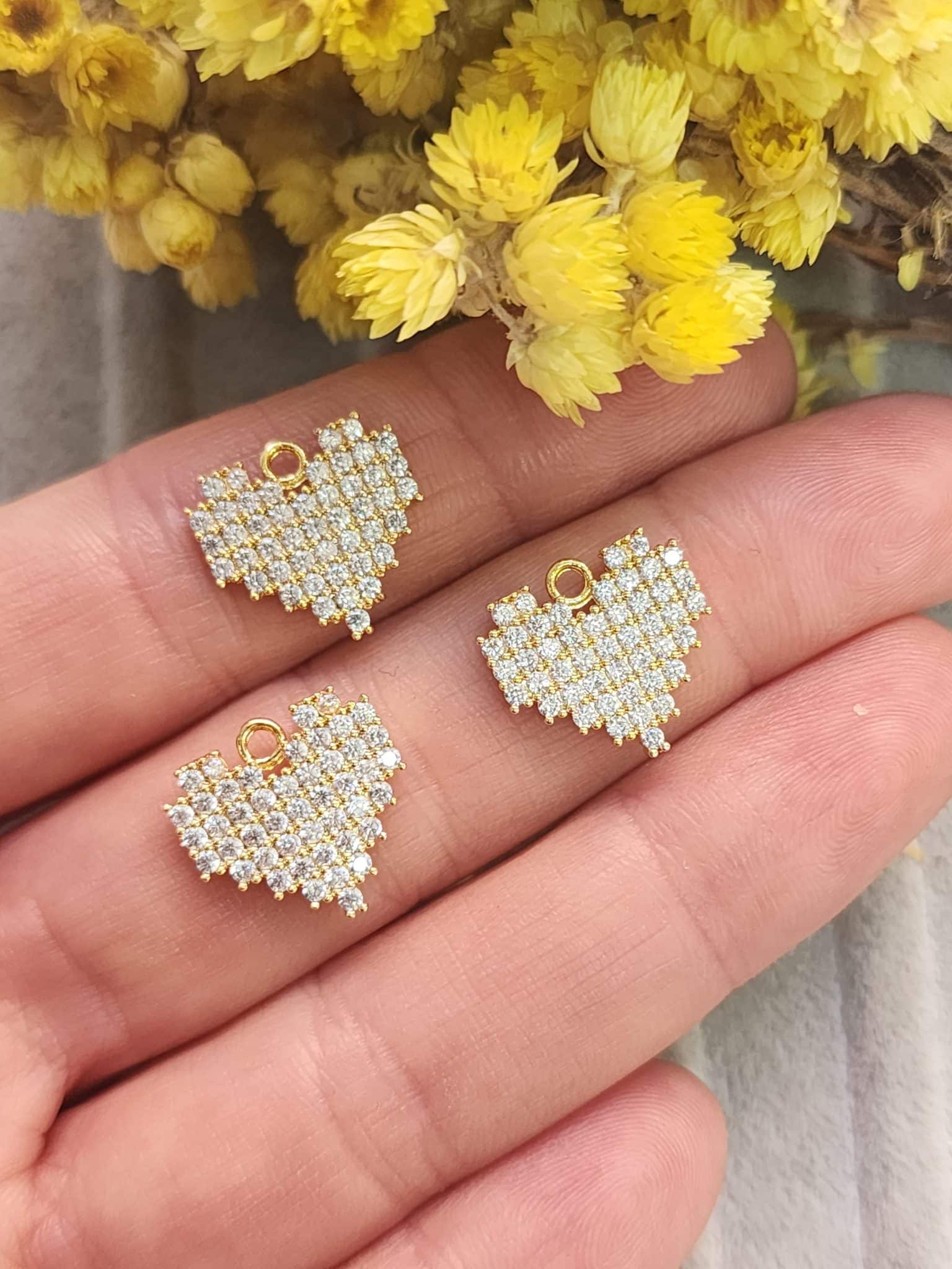 Tasli Kalp Kolye Ucu