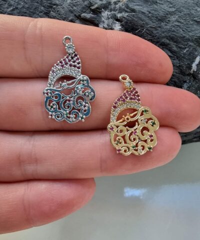 Tasli Noel Baba Kolye Ucu 3